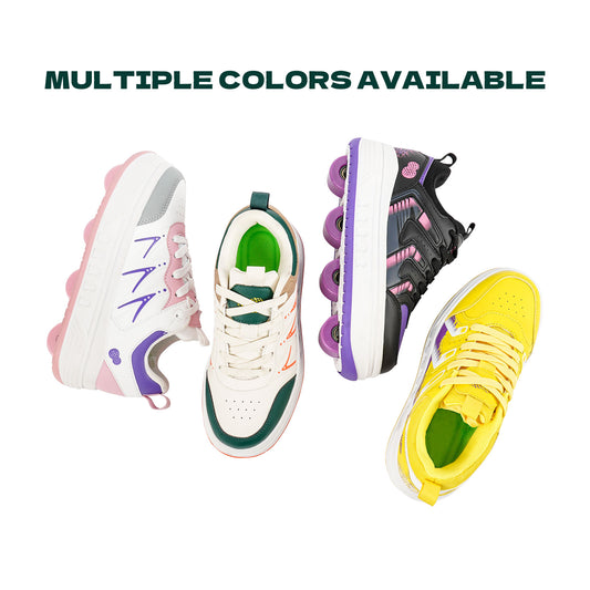 Unisex Roller Sneakers with Retractable Wheels – Multiple Colors Available