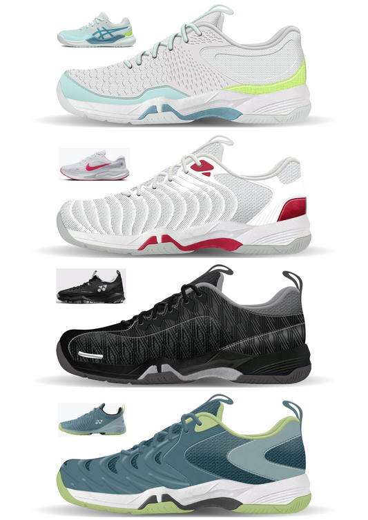 Tennis Shoes with Enhanced Traction & Comfort