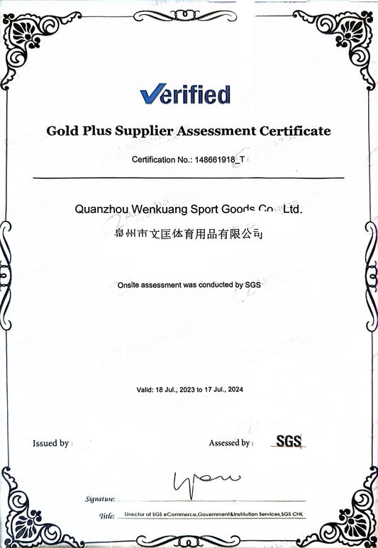 Wenkuang Sports Factory Certified by Intertek